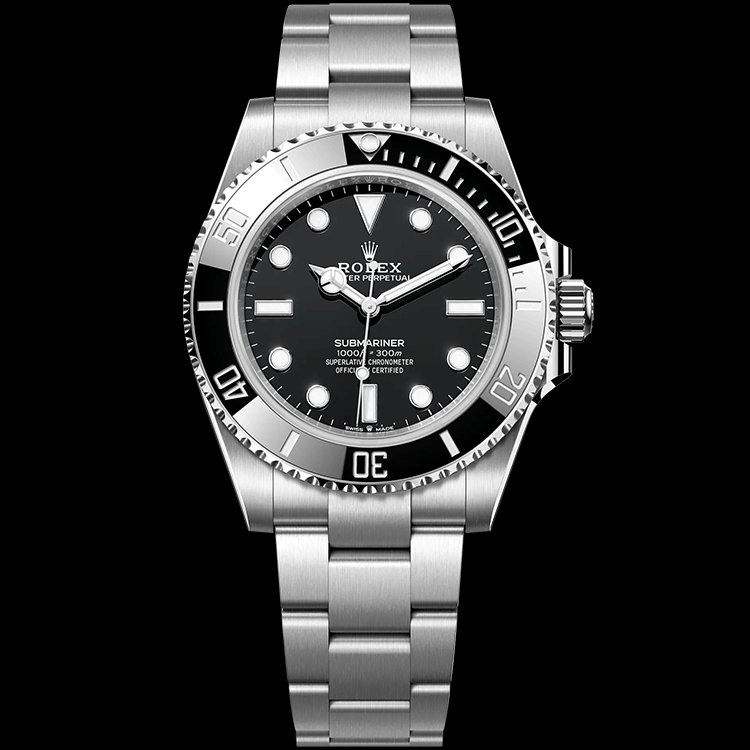 Rolex Submariner ref. 124060, black dial, Oyster bracelet